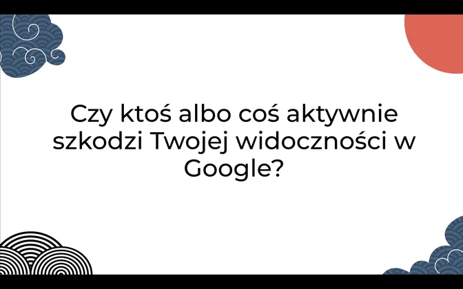 Czy coś szkodzi widoczności