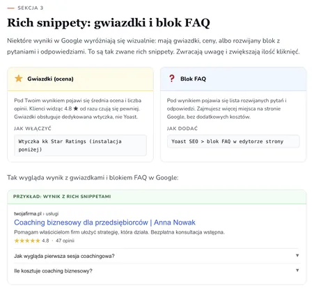 Rich snippets