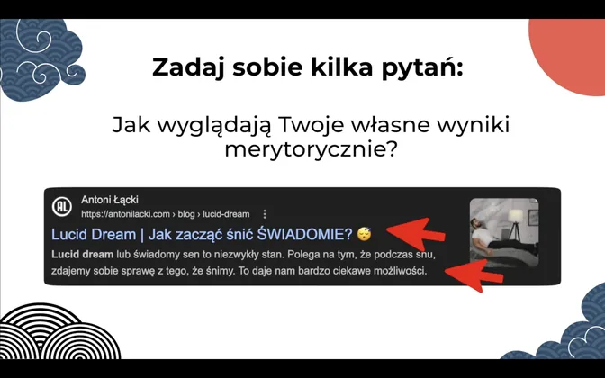 Zadaj sobie kilka pytań